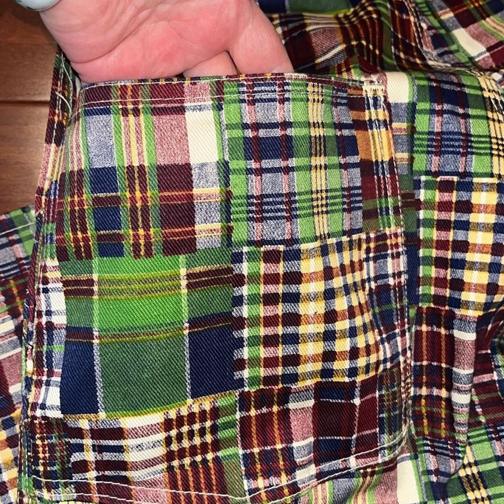 Oshkosh Bgosh Vtg 60’s Vestbak union Maid!!denim plaid overalls dead stock NWOT! - Picture 11 of 16